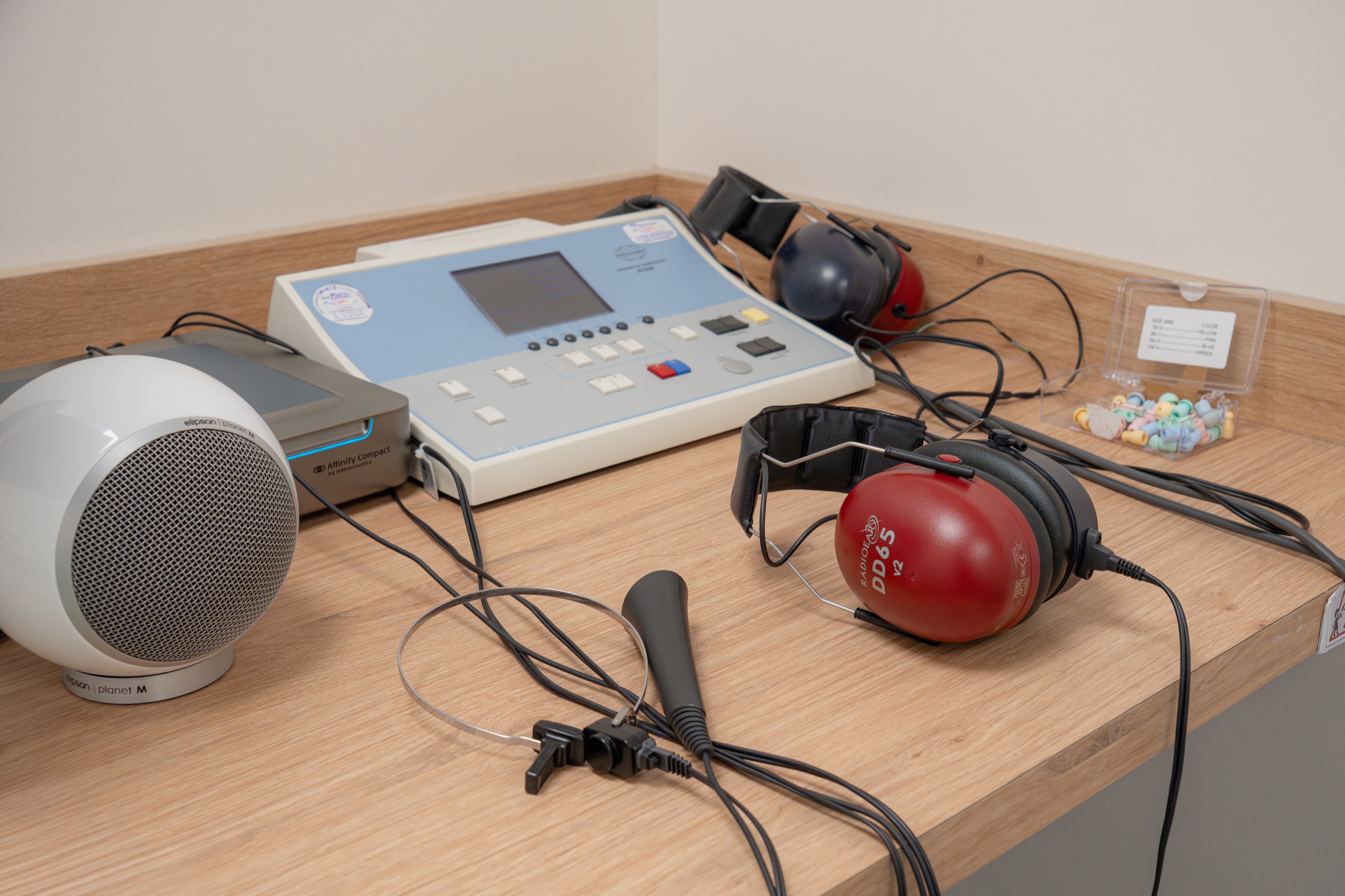 Détail des appareils de diagnostic auditif