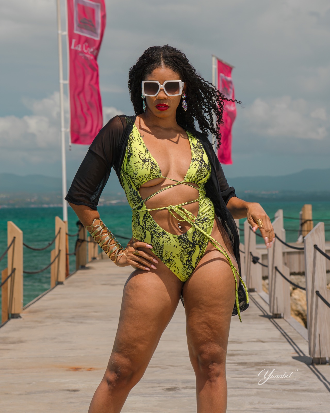 Épreuve shooting en bord de mer de Top Model Europe Caraïbes 2025 — photographie 15